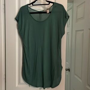 Forever 21 Green Short Sleeve Blouse